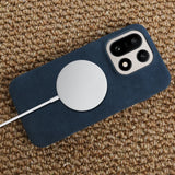 Alcantara Magnetic OnePlus Case-Exoticase-Navy-for OnePlus 15-Exoticase