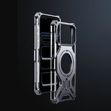Alloya Metal Bracket iPhone Case-Exoticase-For iPhone 17 Pro Max-Silver-Exoticase