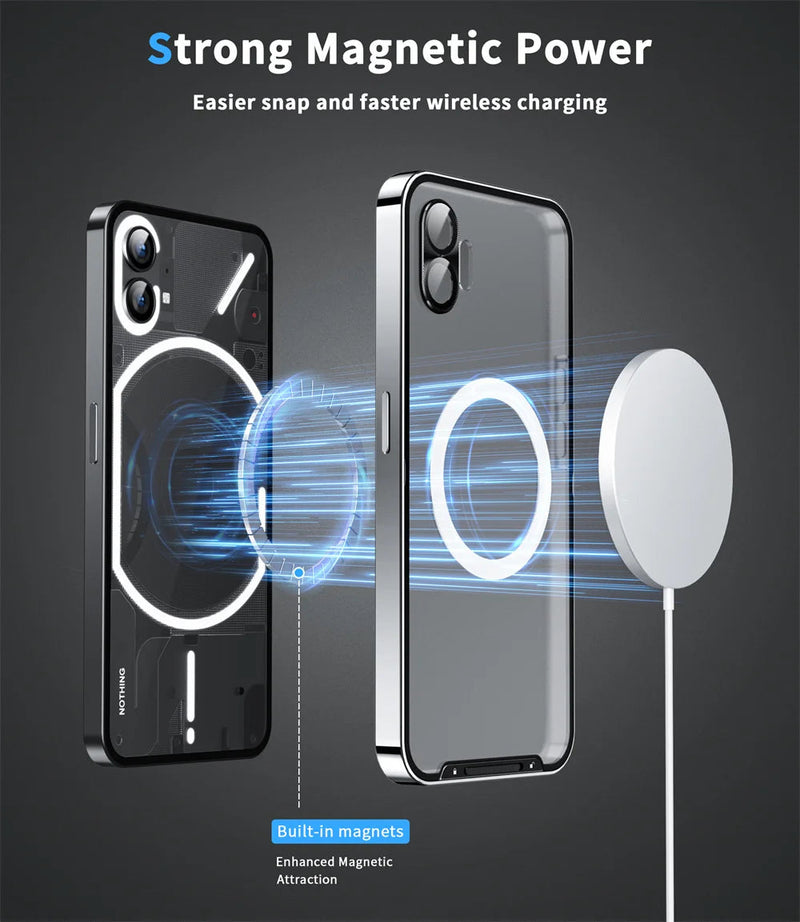 Aluminum Frame Matte Back Nothing Phone Case-Exoticase-Exoticase