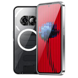 Aluminum Frame Matte Back Nothing Phone Case-Exoticase-For Nothing Phone 2A-Silver-Exoticase