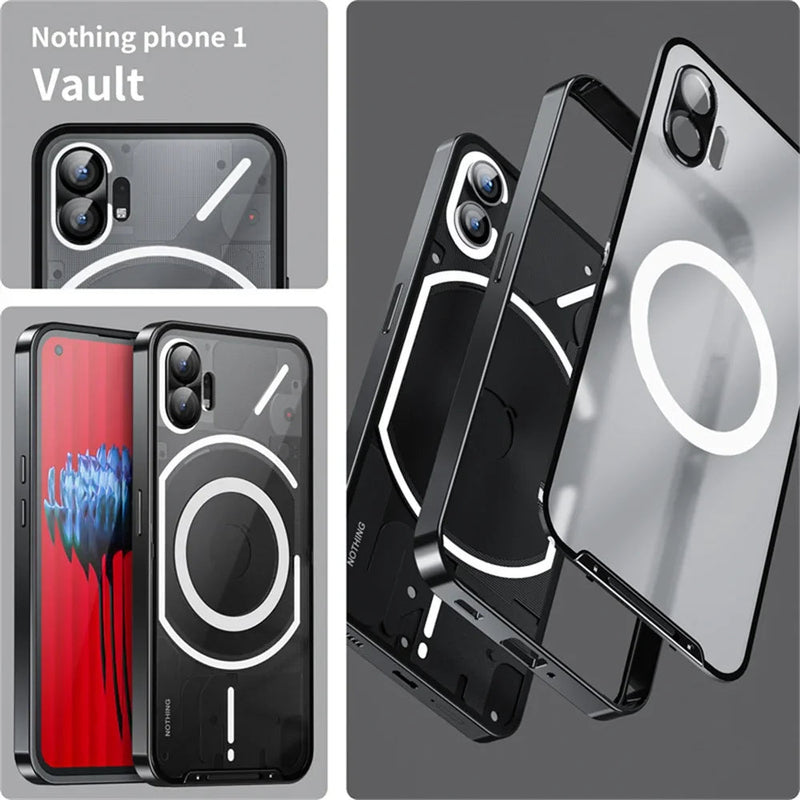 Aluminum Frame Matte Back Nothing Phone Case-Exoticase-Exoticase