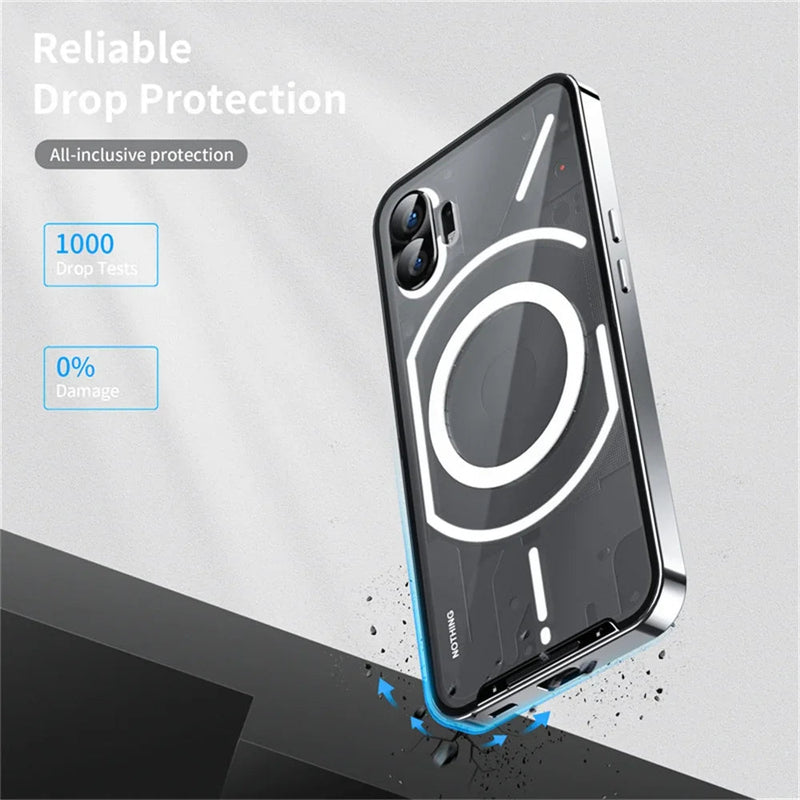 Aluminum Frame Matte Back Nothing Phone Case-Exoticase-Exoticase