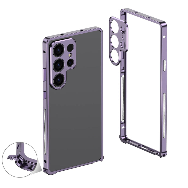 Aluminum Metal Bumper Frame Samsung Case-Exoticase-Samsung S25 Ultra-Purple Vent-Exoticase