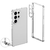 Aluminum Metal Bumper Frame Samsung Case-Exoticase-Samsung S25 Ultra-Silver Vent-Exoticase