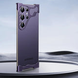 Aluminum Rimless Samsung Bumper Case - Exoticase - Samsung S24 Ultra / Purple