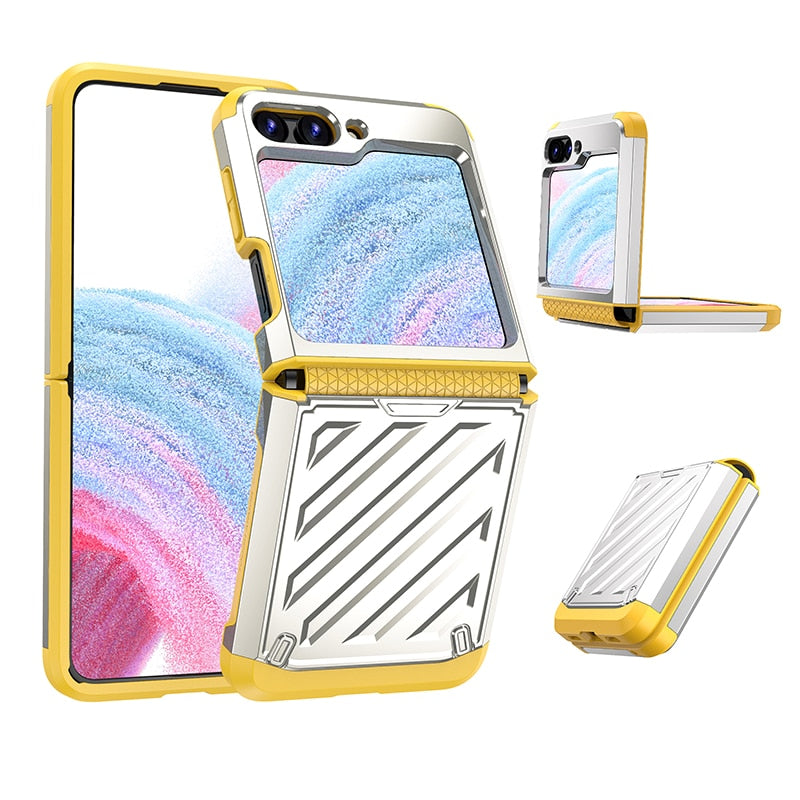 Armor Heavy Protection Case for Samsung Galaxy Z Flip-Exoticase-Z Flip 5-White-