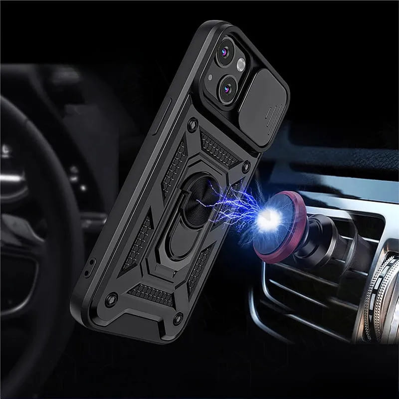 Armor Military Grade Apple iPhone Case With Magnetic Ring-Exoticase-