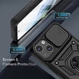 Armor Military Grade Apple iPhone Case With Magnetic Ring-Exoticase-