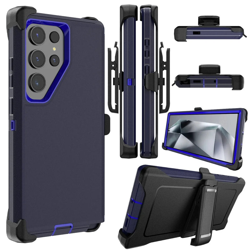 ArmorGuard Samsung Phone Case With Clip-Exoticase-For Samsung S25 Ultra-Blue-Exoticase