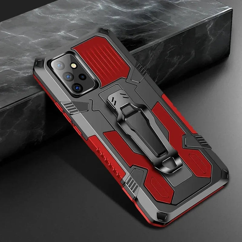 ArmorGuard Samsung Phone Case With Clip-Exoticase-For Samsung S25 Ultra-Red-Exoticase