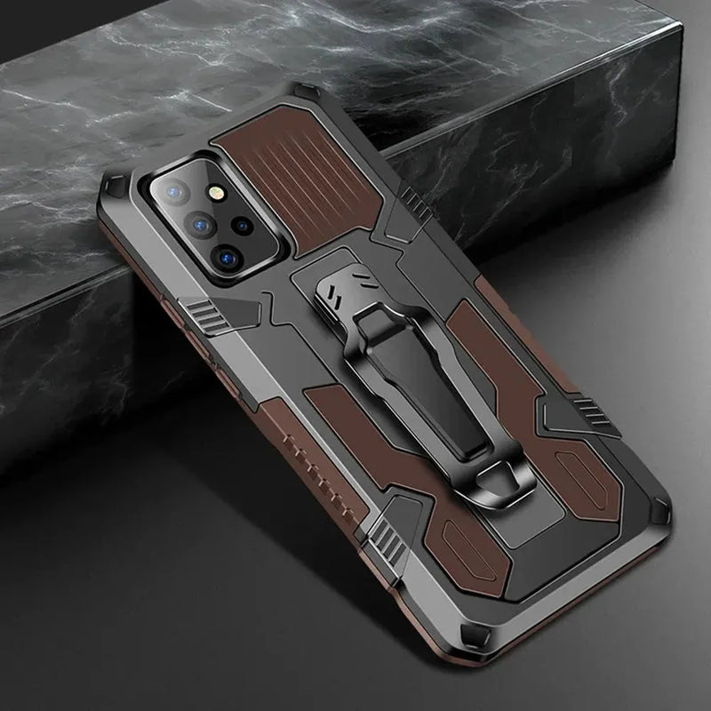 ArmorGuard Samsung Phone Case With Clip-Exoticase-For Samsung S25 Ultra-Brown-Exoticase