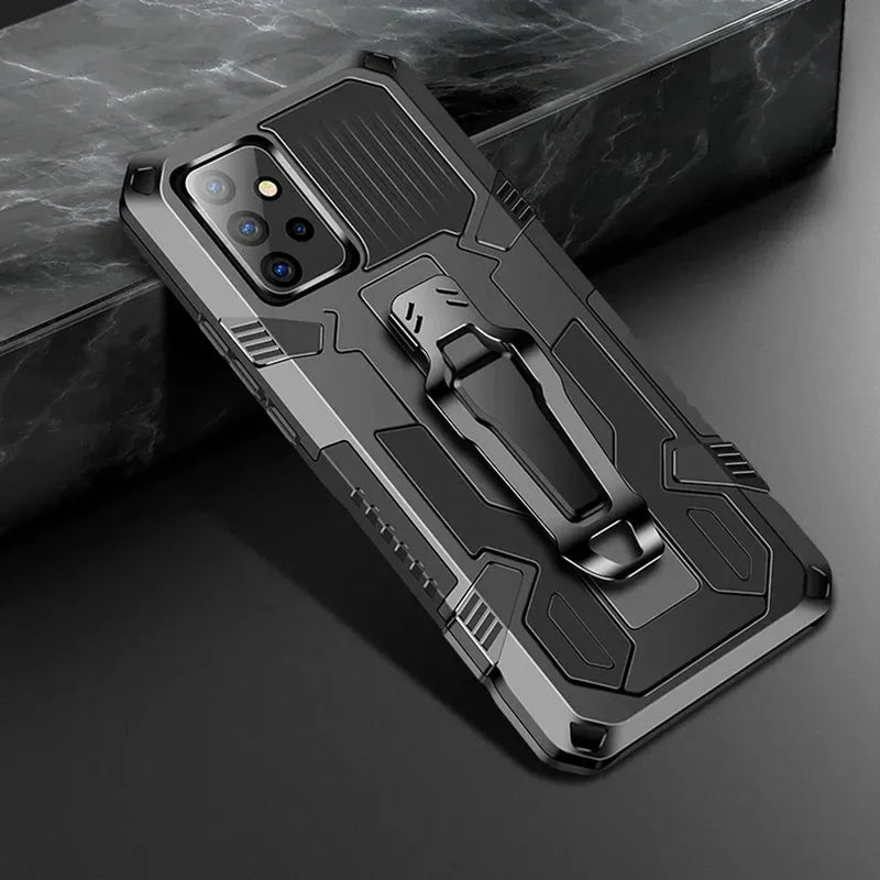 ArmorGuard Samsung Phone Case With Clip-Exoticase-For Samsung S25 Ultra-Black-Exoticase