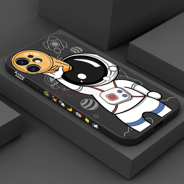 Astronaut Camera Play iPhone Case-Exoticase-For iPhone 11 Pro-Black 1-Exoticase