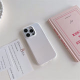 Aurora Rainbow Fabric Style iPhone Case-Exoticase-For iPhone 14 Pro Max-White-