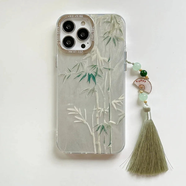 Bamboo Feather iPhone Case-Exoticase-For iPhone 16 Pro Max-Exoticase
