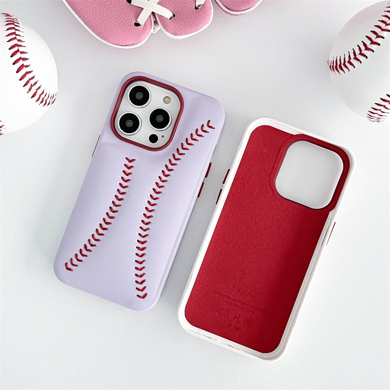 Baseball Knit Apple iPhone Case-Exoticase-