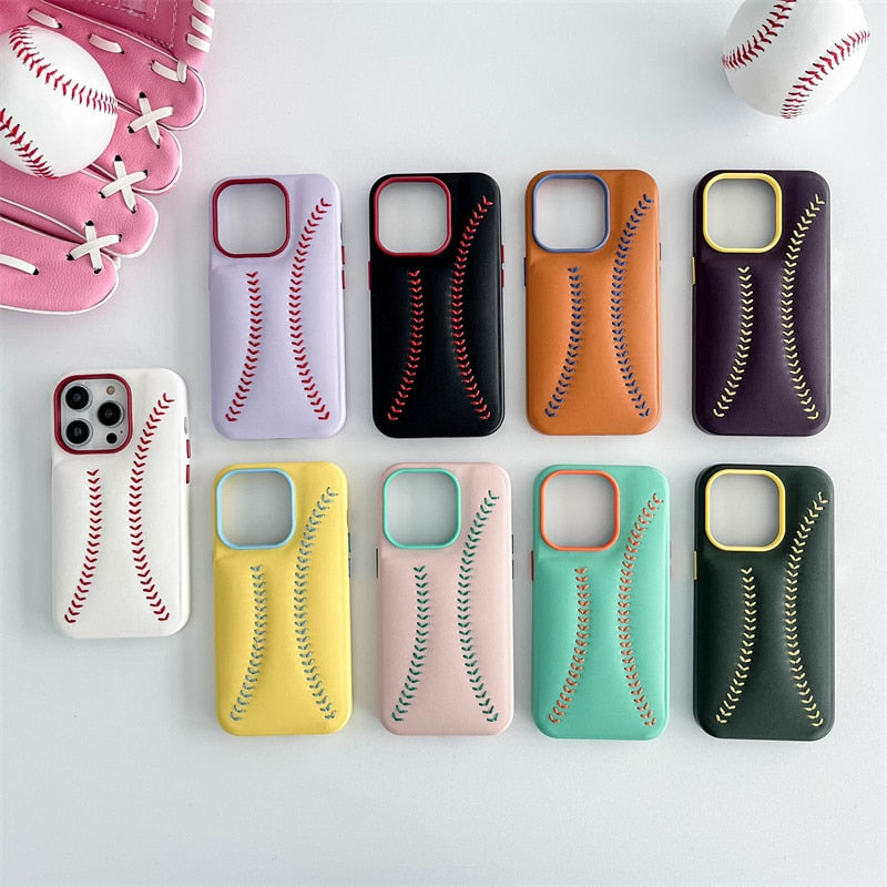 Baseball Knit Apple iPhone Case-Exoticase-Exoticase