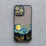 Black Cat Starry Night iPhone Case-Exoticase-For iPhone 16 Pro Max-Black 1-Exoticase