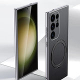 Bonded Leather Magnetic Metal Ring Samsung Case-Exoticase-Exoticase