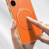 Bonded Leather Magnetic Metal Ring Samsung Case-Exoticase-Exoticase