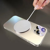 Brushed Frame Tempered Glass iPhone Case-Exoticase-Exoticase