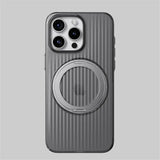 BumpWaves 360° Rotating Metal Ring iPhone Case-Exoticase-For iPhone 16 Pro Max-Gray-Exoticase