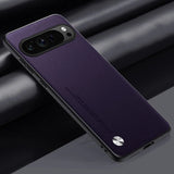 CODE Smooth PU Leather Google Pixel Case-Exoticase-For Pixel 9 Pro XL-Dark Purple-Exoticase