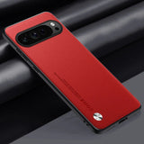 CODE Smooth PU Leather Google Pixel Case-Exoticase-For Pixel 9 Pro XL-Red-Exoticase