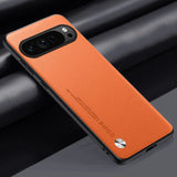 CODE Smooth PU Leather Google Pixel Case-Exoticase-For Pixel 9 Pro XL-Orange-Exoticase