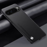 CODE Smooth PU Leather Google Pixel Case-Exoticase-For Pixel 9 Pro XL-Black-Exoticase
