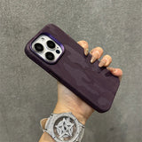 Camouflage Magsafe Apple iPhone Case - Exoticase - For iPhone 15 Pro Max / Dark Purple