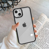 Candy Transparent Apple iPhone Case - Exoticase - For iPhone 15 Pro Max / Black