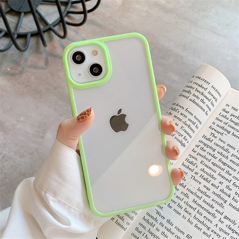 Candy Transparent Apple iPhone Case - Exoticase - For iPhone 15 Pro Max / Green
