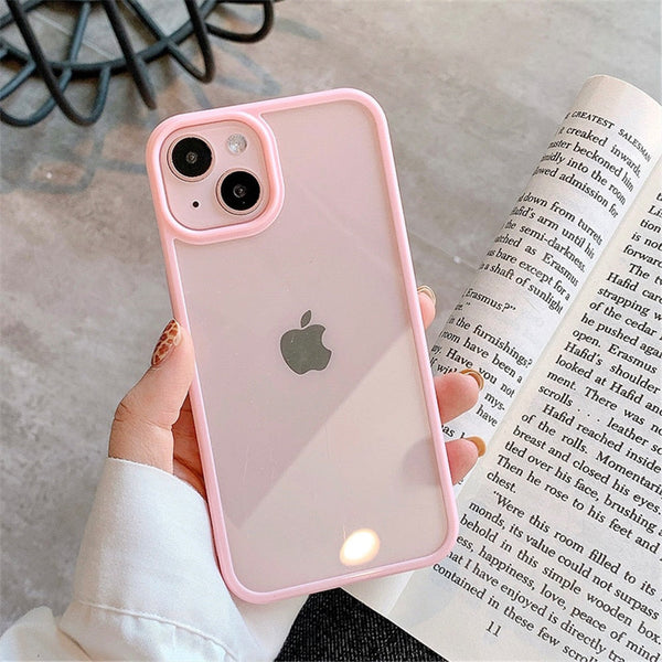 Candy Transparent Apple iPhone Case - Exoticase - For iPhone 15 Pro Max / Pink