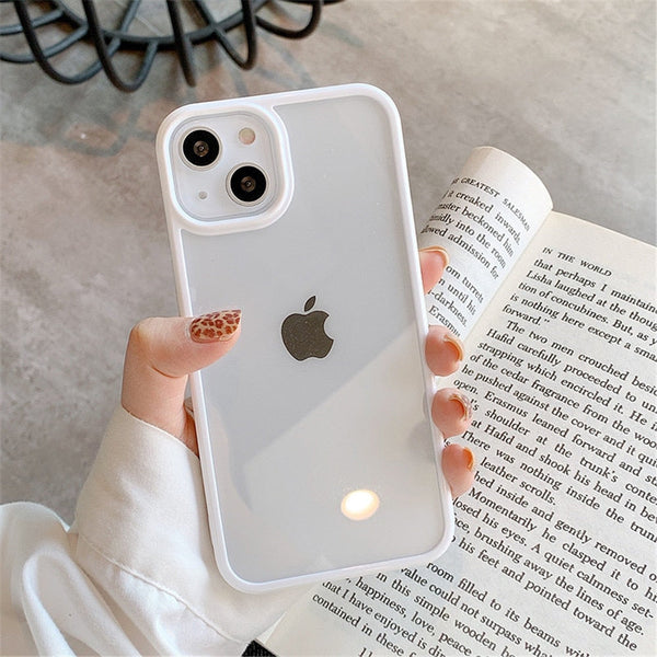 Candy Transparent Apple iPhone Case - Exoticase - For iPhone 15 Pro Max / White