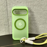 CandyMatte MagSafe Google Pixel Case with Lanyard-Exoticase-Pixel 9 Pro XL-Green-Exoticase