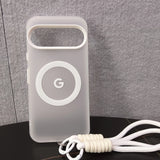 CandyMatte MagSafe Google Pixel Case with Lanyard-Exoticase-Pixel 9 Pro XL-White-Exoticase