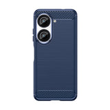 Carbon Brushed Case for ASUS Zenfone-Exoticase-For Asus Zenfone 10-Blue-