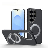 CarbonGrid Premium Aramid Pattern Samsung Case-Exoticase-Black with Ring-Samsung S26 Ultra-Exoticase