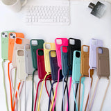 Card Holder Silicone iPhone Case With Lanyard-Exoticase-Exoticase