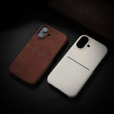 Card Pocket Sheepskin Leatherette iPhone Case-Exoticase-Exoticase