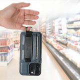 Card Pocket and Strap Leather iPhone Case-Exoticase-