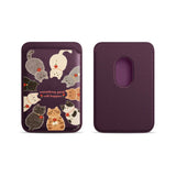 Cat Santuary MagSafe Phone Wallet-Exoticase-Purple 2-Exoticase