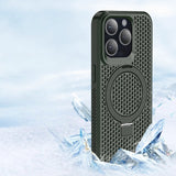 Cellular Mesh iPhone Case with Ring-Exoticase-For iPhone 15 Pro Max-Green-Exoticase