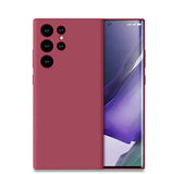 Classic Original Liquid Silicone Samsung Case-Exoticase-For Samsung Galaxy S24-Camellia Red-Exoticase