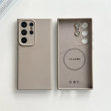 Classic Original Liquid Silicone Samsung Case-Exoticase-For Samsung Galaxy S26 Ultra-Clay Gray-Exoticase