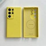 Classic Original Liquid Silicone Samsung Case-Exoticase-For Samsung Galaxy S26 Ultra-Lemon Yellow-Exoticase