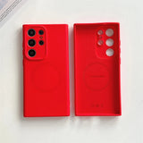 Classic Original Liquid Silicone Samsung Case-Exoticase-For Samsung Galaxy S26 Ultra-Red-Exoticase