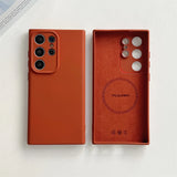 Classic Original Liquid Silicone Samsung Case-Exoticase-For Samsung Galaxy S26 Ultra-Rust-Exoticase