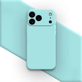Classic Original Liquid Silicone iPhone Case-Exoticase-For iPhone 17 Pro Max-Cyan-Exoticase